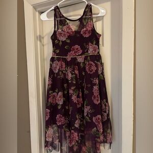 Maroon sleeveless dress